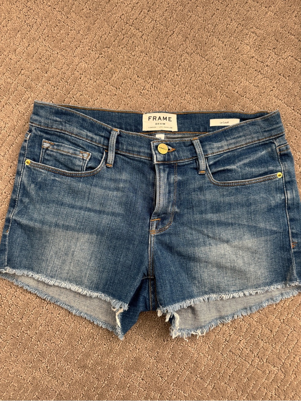 FRAME Denim Cutoff Shorts